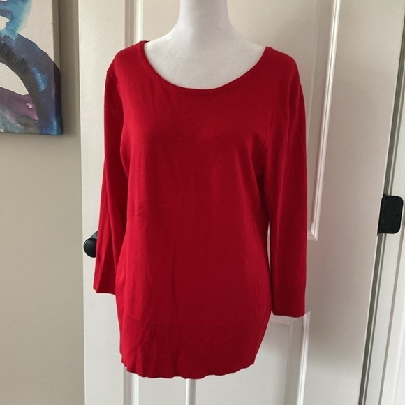 Cable & Gauge XL red sweater lightweight - Picture 4 of 9